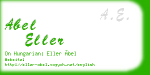 abel eller business card